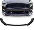 3PCS Fits Mustang 2015-2017 Glossy Black Front Bumper Lip Cover Trim New. Price: $51.98.