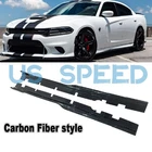 Side Skirt Set For 2015-23 Dodge Charger Srt Hellcat Splitter Carbon Fiber Style New. Price: $115.89.