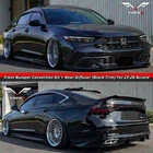 For 23-26 Accord Yofer Gloss Black 3PC Front Bumper + Lower Lip Rear Diffuser New. Price: $999.99.