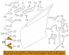 Ford Oem 2015-2020 Edge Front Door Lower Hinge Left FT4Z5822811B New Box. Price: $23.80.