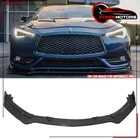 For 17-22 Infiniti Q60 V2 Jdm Front Bumper Lip Guard Splitter Carbon Fiber Print New. Price: $54.99.