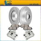 PMT2018 Front Brake Rotors Ceramic Pads Calipers For Jeep Liberty 2002-2007 New. Price: $188.37.