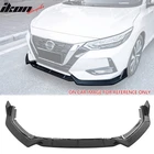 Fits 20-23 Nissan Sentra Sedan Ikon 3PCS Front Bumper Lip Spoiler Pp Gloss Black New. Price: $52.99.