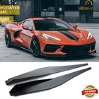 For 2020-2025 Corvette C8 Z51 Side Skirts Stage 2PC Gloss Carbon Fiber Look New. Price: $280.00.