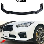 Glossy Black Front Bumper Lip Spoiler Splitter For 2014-2017 Infiniti Q50 Sport New. Price: $49.99.