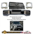 G63 Front Bumper Kit + Grille Covers Led G-wagon G65 1990-2018 New. Price: $890.00.