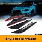 2PAIR Carbon Fiber Bumper Fin Canard Splitter Diffuser Valence Spoiler Lip New. Price: $17.99.