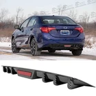 Carbon Fiber Look Rear Diffuser Fins Bumper Lip Splitter For Toyota Corolla New. Price: $69.20.