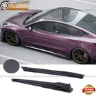 For 2024 Tesla Model 3 Side Skirt Panel Extension Lip Rocker Carbon Fiber Look New. Price: $267.90.