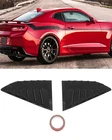 Side Window Louvers Cover For 2016-2020 Chevy Camaro Glossy Black New. Price: $28.59.