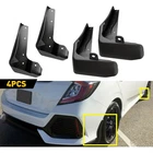 4X Black Plastic Mud Flap Splash Guard For 2017-2021 Honda Civic Hatchback Pro-x New. Price: $24.69.