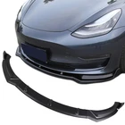 Flampetus Fit Tesla Model 3 Front Bumper Lip Kit Spoiler Wing Matte Black New. Price: $140.61.