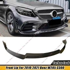 For 19-2021 Benz C-class C300 W205 Amg Sport Carbon Fiber Look Front Bumper Lip New. Price: $74.49.