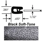 Universal Weatherstrip / Decorative Edge Trim .010"-.050" Black Soft Tone New. Price: $99.99.