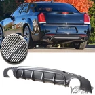 Fits 2015-2023 Chrysler 300C Srt Rear Bumper Diffuser Splitter Carbon Style Abs New. Price: $139.00.