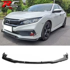 Fit 19-21 Honda Civic Ikon V4 Style Front Bumper Lip Spoiler Gloss Black 1PC New. Price: $59.99.