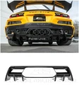 Eos Performance Black Rear Bumper Finned Diffuser Corvette C8 20-UP New. Price: $3289.98.