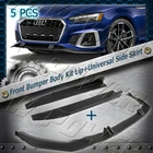 5PC Matt Black For 2020-2022 Audi A5 S5 S-line Front Lip+universal Side Skirt New. Price: $110.41.