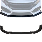 For 2006-2011 Honda Civic 4DR Front Bumper Lip Spoiler Cover Trim Glossy Black New. Price: $58.09.