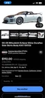 Duraflex Shine Side Skirt Body Kit For 00-05 Mitsubishi Eclipse New. Price: $250.00.