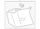 Genuine Volkswagen Rear Quarter Trim 3CN-867-245-ZA2 New. Price: $49.93.
