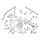 Ford Escape 21-26 JX7Z4273BA Front Left Interior Door Handle Screw New. Price: $11.67.