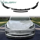 Fits 17-23 Tesla Model Ikon Style Front Bumper Lip Spoiler Matte Black 4PCS New. Price: $82.99.