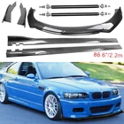 For Bmw 3 Series E46 Carbon Fiber Front Bumper Lip Spoiler 86.6" Side Skirt Kit New. Price: $189.99.