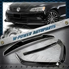 Painted Black For 2015-18 Volkswagen Jetta MK6 Front Lip+ Rear Trunk Lid Spoiler New. Price: $173.41.