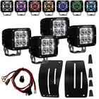 Rigid Radiance+ Pod Rgbw Hood Cowl Led Lights Kit For Jeep Wrangler Jl Gladiator New. Price: $1074.97.