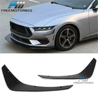 Fits 24-26 Ford Mustang Ecoboost Matte Black Front Bumper Canards Splitter Pair New. Price: $52.99.