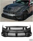 For 24-UP Mustang Gtd Style Full Conversion Primed Front Bumper Cover Grille Lip New. Price: $1099.98.
