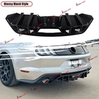 Gloss Black Add-on Rear Diffuser Extension Ford Mustang 2017-23 Dual Exhaust New. Price: $88.49.