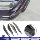 4*UNIVERSAL Front Bumper Fins Body Splitter Spoiler Canards Carbon Fiber Look New. Price: $19.63.