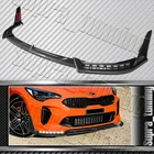 Carbon Look Front Bumper Lip Led Sequential Lights For 18-23 Kia Stinger Gt-line New. Price: $167.99.
