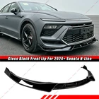 For 2024-2026 Hyundai Sonata N-line Painted Black Front Lower Bumper Lip Spoiler New. Price: $62.22.