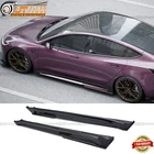Fits 2024 2025 Tesla Model 3 Gloss Black Side Skirt Panel Extension Lip Rocker New. Price: $316.10.