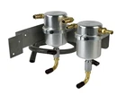 Moroso Air Oil Separator Catch Can Kit Anodized Silver Large Body 85489 Aluminum New. Price: $489.20.