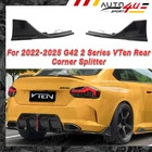 Rear Side Splitters Corners Aprons Pair For 2022-25 Bmw G42 Series 230I M240I New. Price: $169.99.