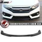 Fits 16-18 Honda Civic Ikon Gt Style Unpainted Front Bumper Lip Splitter Pu New. Price: $77.88.