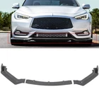 Front Splitter Bumper Lips For 2017-2020 2021 Infiniti Q60 Carbon Finish New. Price: $64.39.
