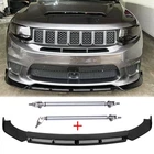 Glossy Black Front Bumper Lip Spoiler + Strut Rods For Jeep Grand Cherokee Srt New. Price: $89.11.