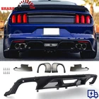 2015-2017 Ford Mustang GT500 Style Rear Bumper Lip Quad/dual Diffuser Cover New. Price: $210.56.