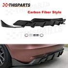For 2017-2023 Tesla Model Carbon Fiber Style Rear Bumper Lip Diffuser Splitter New. Price: $114.97.