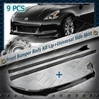 Painted Black Ct For 2009-2012 Nissan 370Z Z34 Front Bumper Lip + Side Skirt 9PC New. Price: $121.41.