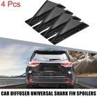 4 Pcs Straigh Black Fin Rear Bumper Diffuser Lip Spoiler Kit With Mounting Screw New. Price: $27.79.