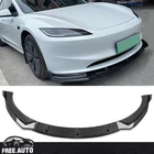 Fits 24-25 Tesla Model Front Bumper Lip Splitter Gloss Carbon Fiber Print 3PCS New. Price: $69.99.