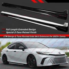 For 2025-2026 Toyota Camry Ctm Design White Black Tone Side Skirt Extension New. Price: $172.99.