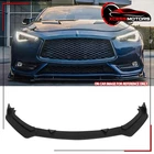 Fits 17-22 Infiniti Q60 V2 Jdm Front Bumper Lip Guard Splitter Matte Black Pp New. Price: $50.99.