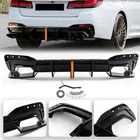 Gloss Black Rear Bumper Diffuser W/led Light Kit For Bmw 2017-23 G30 5 Series New. Price: $199.95.
